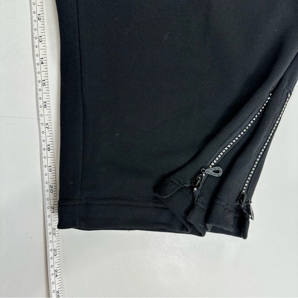 NWT Quacker Factory Black Crop Sweatpants Women’s 3X Rhinestone French Terry - Picture 9 of 11